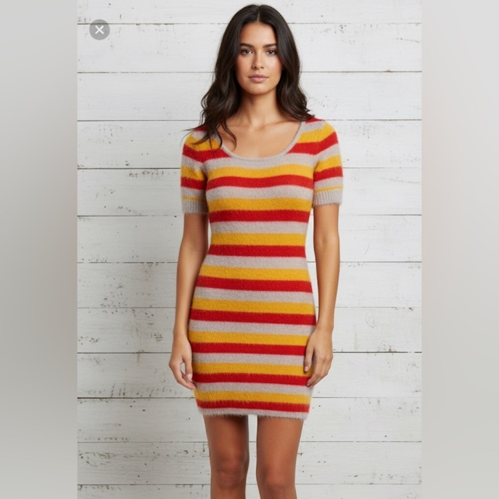 Urban Outfitters Striped  Midi Dress Size S NWT